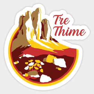 Tre Cime di Lavaredo | Tre Thíme Sticker